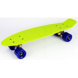 Доска-круизер Vinca Sport, 27 мм*8", лайм/синий, DS 03 lime/blue, изображение  - НаВелосипеде.рф