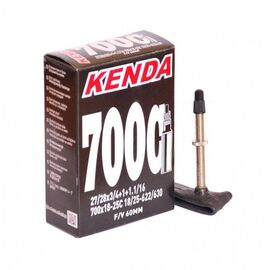 Камера для велосипеда KENDA 28"(700х18/25C) узкая спортниппель, 60 мм  5-511491, изображение  - НаВелосипеде.рф
