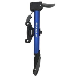Насос велосипедный Stels M21-07A, ручной, алюминий, синий, 320014, LU006677, изображение  - НаВелосипеде.рф