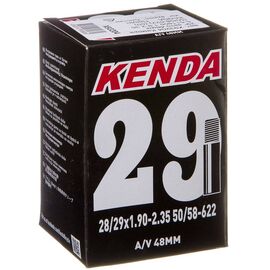 Камера для велосипеда KENDA 28-29", авто ниппель, 1.9-2.35 (50/58-622),  5-516329, изображение  - НаВелосипеде.рф