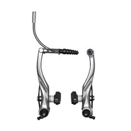 Тормоз велосипедный Shimano Alivio T4000, V-Brake, передний, колодки S65T, серебристый, EBRT4000FX43XSP, изображение  - НаВелосипеде.рф