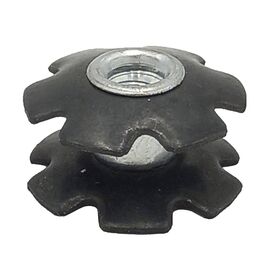 Якорь в рулевую колонку Kenli, 1-1/8", сталь/алюминий, черный, KL-4024A, изображение  - НаВелосипеде.рф