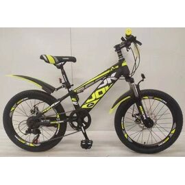 Детский велосипед Rook MS200D 20", Вариант УТ-00282517: Возраст: 6-9 лет (Рост: 120-135 см), Цвет: чёрный/жёлтый, изображение  - НаВелосипеде.рф