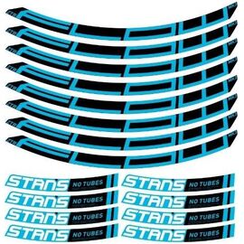 Набор наклеек для ободов Stans NoTubes ZTR GRAIL MK3 700C, VINYL, BLUE, 801C, PR1162, изображение  - НаВелосипеде.рф