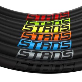 Набор наклеек для ободов Stans NoTubes ZTR PODIUM SRD 29", VINYL, SILVER TA 2507/BLACK, PR1073, изображение  - НаВелосипеде.рф