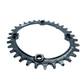 Звезда велосипедная Neutrino, 104bcd, 10/11/12ск, круг, 36t, зеленый, NC10410R36GR, изображение  - НаВелосипеде.рф