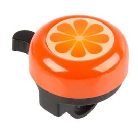 Велозвонок M-WAVE Orange Bella 3D, апельсин, 55 мм, пластик/сталь, 420139, изображение  - НаВелосипеде.рф