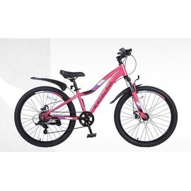 Подростковый велосипед TECH TEAM KATALINA MD 24" 2021, Вариант УТ-00297550: Возраст: 9-13 лет (Рост: 135-150 см), Цвет: розовый, изображение  - НаВелосипеде.рф