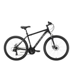 Горный велосипед Stark Indy 26.1 D Shimano 26", 2022, HQ-0005054, Вариант УТ-00298207: Рама: 16" (155-167 см), Цвет: черный/серый, изображение  - НаВелосипеде.рф