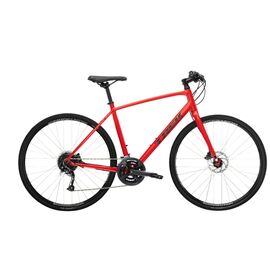 Гибридный велосипед Trek Fx 2 Disc 700 С 2022, Вариант УТ-00298736: Рама: L (Рост: 175-186 см), Цвет: Satin Viper Red , изображение  - НаВелосипеде.рф