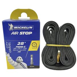 Камера велосипедная MICHELIN A3 AIRSTOP, 35/47X622/635 28x1.85, RE 40mm, вентиль REGINA, 030202, изображение  - НаВелосипеде.рф