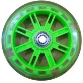 Колесо для самоката Sun Color, полиуретан, ABEC 9, 200 мм, зеленый, SC 200 lime, изображение  - НаВелосипеде.рф