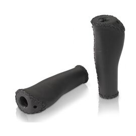 Грипсы велосипедные XLC Handles GR-S29, 135 мм, black, genuine leather, 2501589300, изображение  - НаВелосипеде.рф