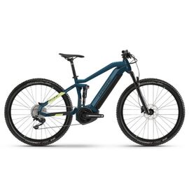 Электровелосипед HAIBIKE Xduro FullNine 5 i500Wh 29" 2021, Вариант УТ-00297804: Рама: L (Рост: 175-187 см), Цвет: blue/canary , изображение  - НаВелосипеде.рф