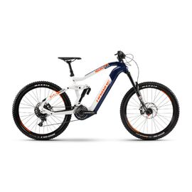 Электровелосипед HAIBIKE XDURO Nduro 5.0 i630Wh 27,5" 2020, Вариант УТ-00297884: Рама: М (Рост: 167-178 см), Цвет: белый/синий, изображение  - НаВелосипеде.рф