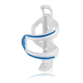 Флягодержатель велосипедный XLC Bottle Holder Sidecage, пластик, white/blue, 2503210600, изображение  - НаВелосипеде.рф