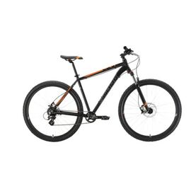 Горный велосипед Stark Hunter 29.3 HD 29" 2022, HQ-0005003, Вариант УТ-00298206: Рама: 18" (Рост: 167-178 см), Цвет: чёрный/оранжевый, изображение  - НаВелосипеде.рф