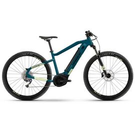 Электровелосипед Haibike HardNine 5 29" 2021, Вариант УТ-00298214: Рама: XL (Рост: 178-185 см), Цвет: blue-canary, изображение  - НаВелосипеде.рф