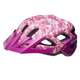 Велошлем KED Status Junior, детский/подростковый, Camouflage Pink Violet, 2020, Вариант УТ-00298307: Размер: M (52-59 см), изображение  - НаВелосипеде.рф