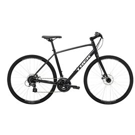 Гибридный велосипед Trek Fx 1 Disc 700C 2022, Вариант УТ-00298733: Рама: М (Рост: 165-175 см), Цвет: Satin Trek Black, изображение  - НаВелосипеде.рф