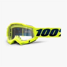 Веломаска 100% Accuri 2 OTG Goggle, Fluo Yellow/Clear Lens, 50224-101-04, изображение  - НаВелосипеде.рф