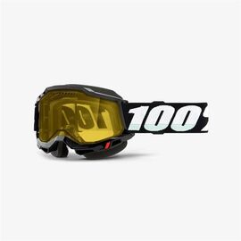 Веломаска 100% Accuri 2 Snowmobile Goggle, Black/Yellow Vented Dual Lens, 50223-608-01, изображение  - НаВелосипеде.рф