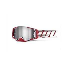 Веломаска 100% Armega Oversized Deep Red / Flash Silver Lens, 50721-261-02, изображение  - НаВелосипеде.рф