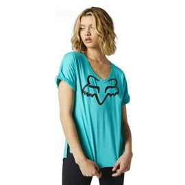 Футболка велосипедная Fox Boundary SS Top, женская, Teal, 2021, 25718-176-S, Вариант УТ-00298764: Размер: S, изображение  - НаВелосипеде.рф