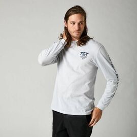 Футболка велосипедная Fox Remastered LS Tee, Light Heather Grey, 2021, 28550-416-L, Вариант УТ-00298940: Размер: L, изображение  - НаВелосипеде.рф