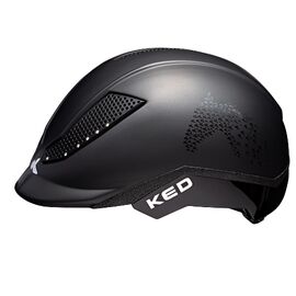 Велошлем KED Pina, детский, Black Matt Script Crystal, 2021, Вариант УТ-00299274: Размер: M (51-56 см), изображение  - НаВелосипеде.рф