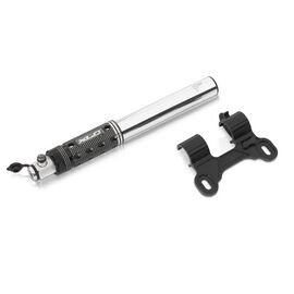 Насос велосипедный XLC Mini pump PU-A05, 11 bar, алюминий, 185 mm, silver/black, 2501900000, изображение  - НаВелосипеде.рф