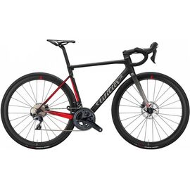 Шоссейный велосипед Wilier Zero SL DISC RIVAL AXS NDR38 28" 2021, Вариант УТ-00299667: Рама: L (Рост: 177-182 см), Цвет: Цвет: Черный/красный, изображение  - НаВелосипеде.рф