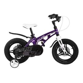 Детский велосипед Maxiscoo Cosmic Делюкс плюс 14" 2022, Вариант УТ-00300267: Возраст: 4-5 лет (Рост: 90-110 см), Цвет: Розовый Матовый, изображение  - НаВелосипеде.рф