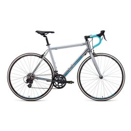 Шоссейный велосипед Forward Impulse 28" 2021 , Вариант УТ-00296873: Рама: 48 см (Рост: 158-166 см), Цвет: серый матовый/бирюзовый, изображение  - НаВелосипеде.рф