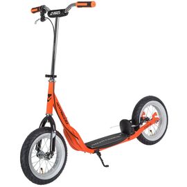 Самокат Novatrack STAMP N4, детский, двухколёсный, ручной тормоз V-brake, оранжевый, 2020, 12STAMPN4.OR20, изображение  - НаВелосипеде.рф