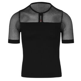 Термомайка ASSOS ASSOSOIRES SS Skin Layer SUPERLEGER, короткий рукав, унисекс, blackSeries, P11.40.441.18.I, Вариант УТ-00299023: Размер: 0, изображение  - НаВелосипеде.рф