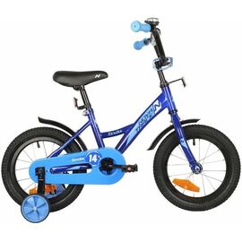 Детский велосипед NOVATRACK STRIKE 14" 2022, 143STRIKE.BL22, Вариант УТ-00299244: Возраст: 3-5 лет (Рост: 95-115 см), Цвет: зеленый, изображение  - НаВелосипеде.рф
