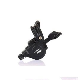 Манетка велосипедная Sensah MX8-A, 3 скорости, левая, трос 1758 мм, для Shimano, чёрный, SL-00-6900-M8A-L3, изображение  - НаВелосипеде.рф