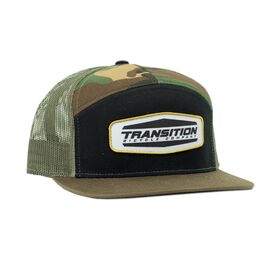 Кепка велосипедная TBC 7 Panel Trucker Hat, Transition Patch, Adjustable, Forest Camo, 01.21.99.9001, Вариант УТ-00299739: Размер: one size, изображение  - НаВелосипеде.рф