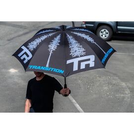 Зонт велосипедный Transition Bikes Trees, Black/Cyan/Grey, 01.19.98.9905, изображение  - НаВелосипеде.рф
