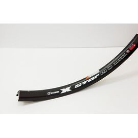 Обод велосипедный Weinmann X-STAR19, двойной, алюминий, 27.5”, 32H*14G, защитная полоса, черный, WM08 275C (32H) black, изображение  - НаВелосипеде.рф