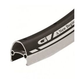 Обод велосипедный Vinca Sport 27.5”, 36H*14G, двойной, алюминий, с защитной полосой, черный, GJD 27,, изображение  - НаВелосипеде.рф