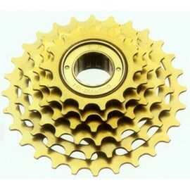 Трещотка велосипедная Tri-DIAMOND, фрикционная, 6 скоростей, 14-28Т, коричневый, FW 6F, изображение  - НаВелосипеде.рф