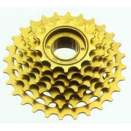 Трещотка велосипедная Tri-DIAMOND, фрикционная, 7 скоростей, 13-28Т, коричневый, FW 7F, изображение  - НаВелосипеде.рф