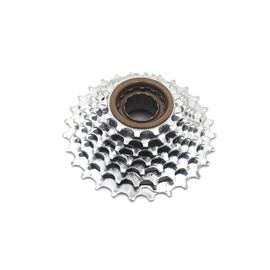 Трещотка SKILFUL M30, 7 скоростей, 13-28T, серебро, NEW, 06-300305, изображение  - НаВелосипеде.рф