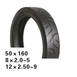 Покрышка HOTA .50 x 160 слик, черная, NEW, 09-500202, изображение  - НаВелосипеде.рф