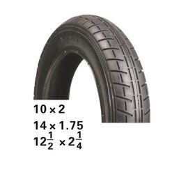 Покрышка HOTA 12 1/2  х 2 1/4 слик, черная, NEW, 09-500237, изображение  - НаВелосипеде.рф
