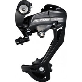 Суппорт-переключатель задний SHIMANO ALTUS ARDM370SGSL, 9 скоростей, резьба, черный, 2-8043, изображение  - НаВелосипеде.рф