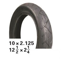 Покрышка велосипедная HOTA 10 x 2.50 слик, черная, NEW, 09-500156, изображение  - НаВелосипеде.рф