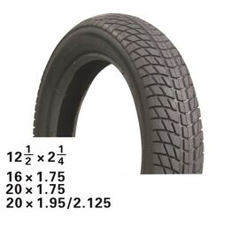 Покрышка велосипедная HOTA .255 x 55 низкий, черная, NEW, 09-500196, изображение  - НаВелосипеде.рф